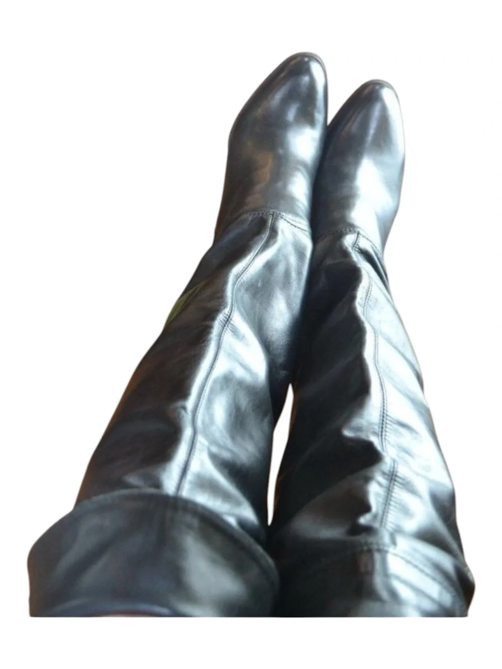 EUROSUOLE Italia Genuine leather Italian over the knee High-boots black 6 - Picture 5 of 15